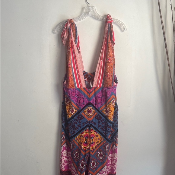 Free People | Maritzah One Piece Multi Jumpsuit Sz 12 - Picture 13 of 17